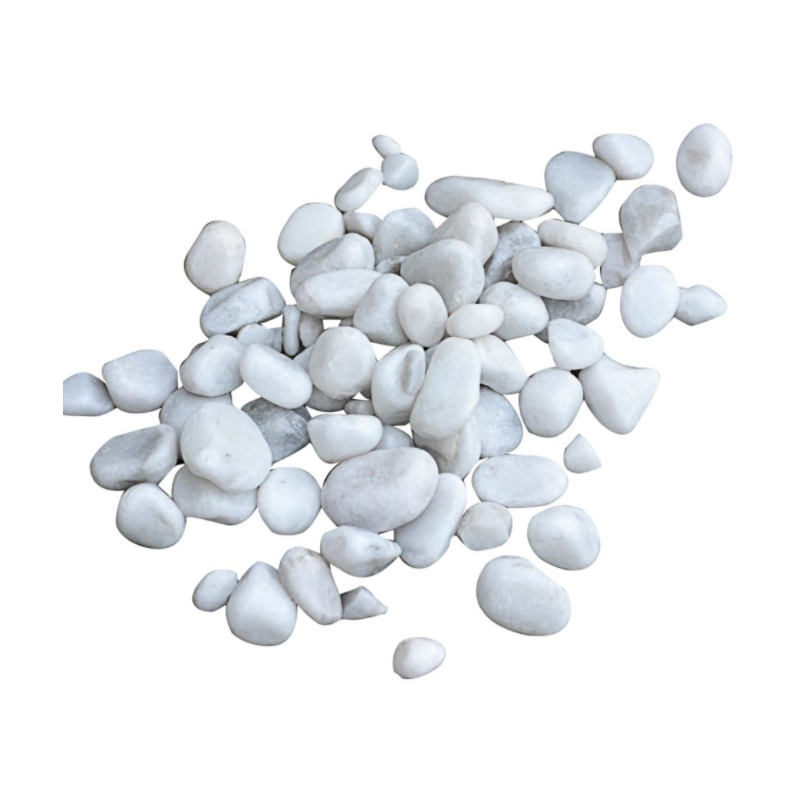 Ciottoli Bianco Carrara 2.5/4 Sacchi da 20KG