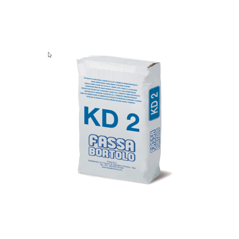Intonaco KD2 Fibro Rinforzato 25 Kg - Fassa Bortolo