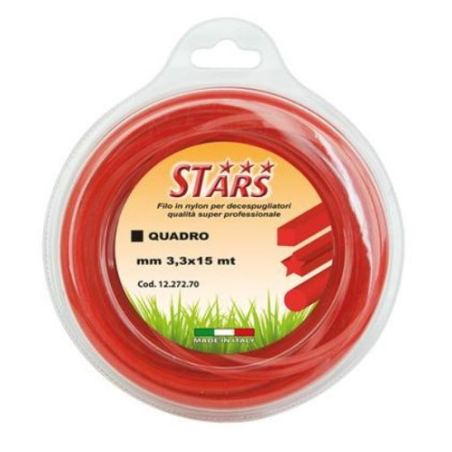 Filo Decespugliatore Quadro mm 3.3 Mt 15