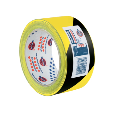 Nastro Segnaletico Adesivo Giallo/Nero 33 Mt - Eurocel