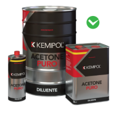 Acetone Puro 1 Lt - Kemipol
