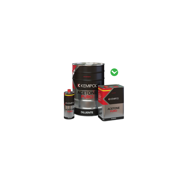 Acetone Puro 1 Lt - Kemipol
