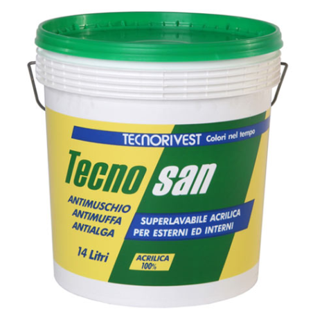 Pittura Lavabile TecnoSan Antialga 4 Lt - Tecnorivest