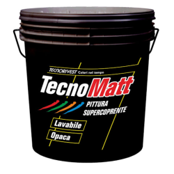 Pittura Lavabile Opaca Tecno Matt 10 L - Tecnorivest