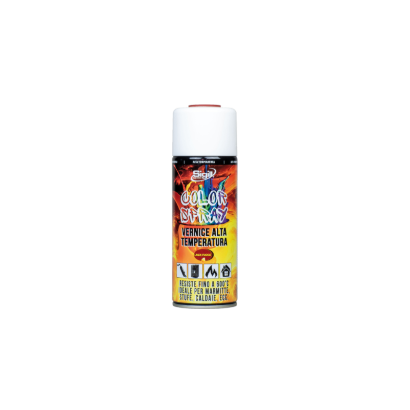 Bomboletta Spray Vernice Alta Temperatura Nera - Sigill