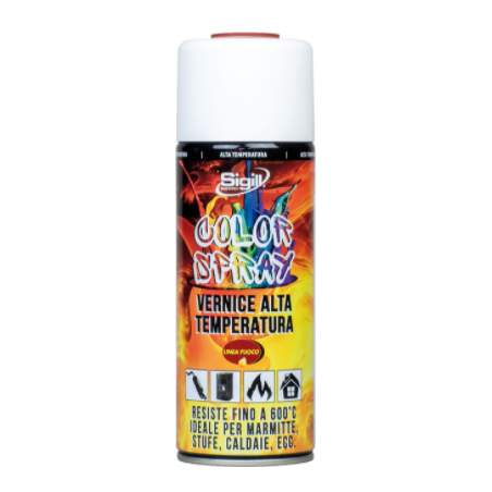 Bomboletta Spray Vernice Alta Temperatura Nera - Sigill