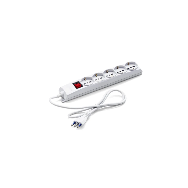 Multipresa 5 Prese Polivalenti 10/16A Schuko
