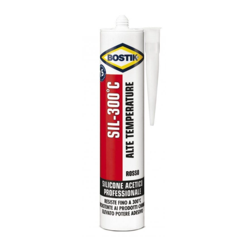 Silicone Alte Temperature Rosso Sil-300°c - Bostik