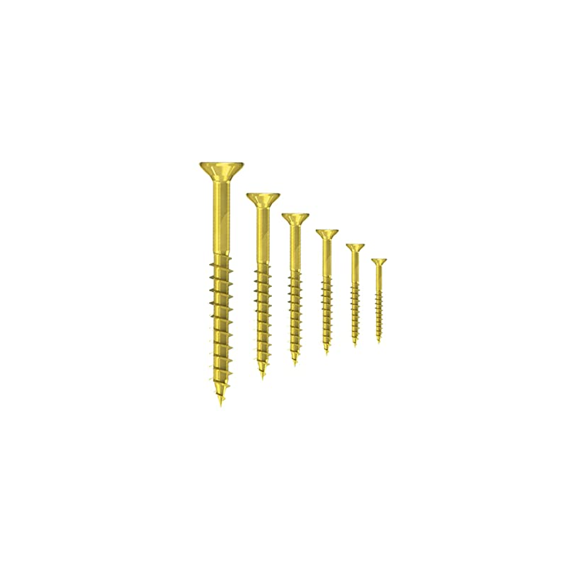 Confezione Viti Truciolari Zincate Testa piatta Stondata 3x30mm 50pz