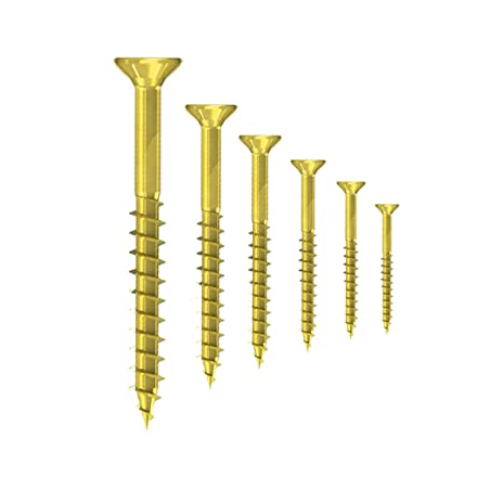 Confezione Viti Truciolari Zincate Testa Piatta Svasata 4.5x35 mm 50pz