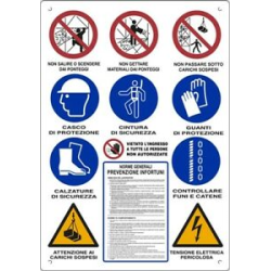 Cartello Prevenzione Infortuni PVC