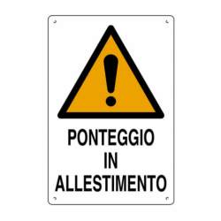 Cartello Ponteggio in Allestimento PVC