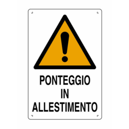 Cartello Ponteggio in Allestimento PVC