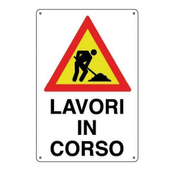 Cartello Lavori in Corso PVC