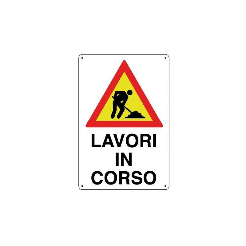 Cartello Lavori in Corso PVC