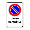 Cartello Passo Carrabile PVC