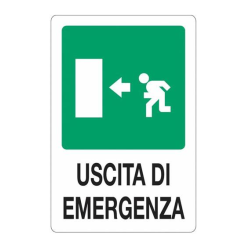 Cartello Uscita di Emergenza PVC