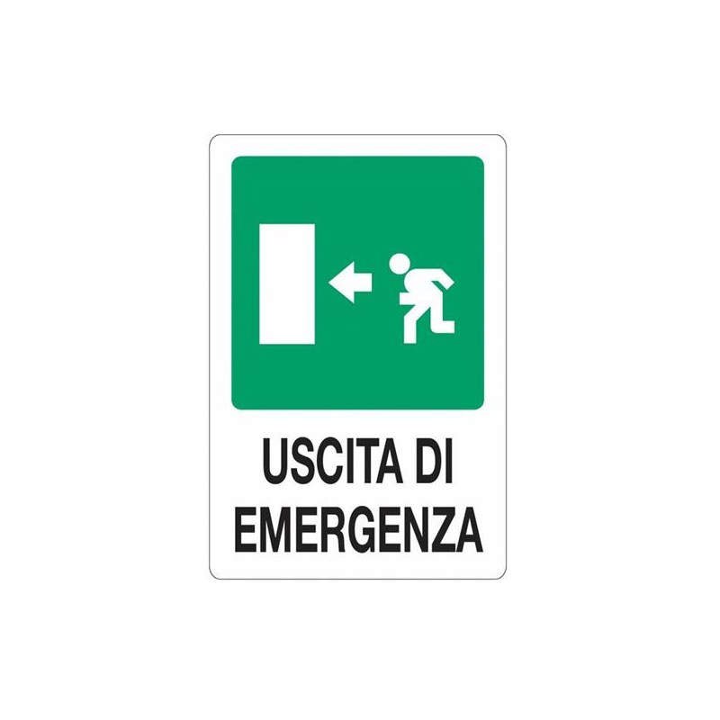 Cartello Uscita di Emergenza PVC