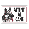 Cartello Attenti al cane  PVC