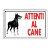Cartello Attenti al cane  PVC