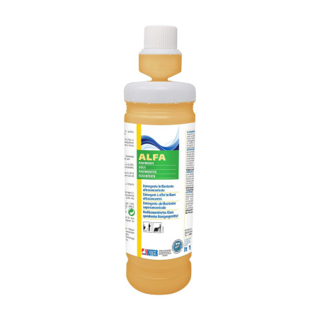 ALFA LT 1 KITER Detergente lavapavimenti ultraconcentrato ultraprofumato a base alcolica per pavimenti con flacone dosatore