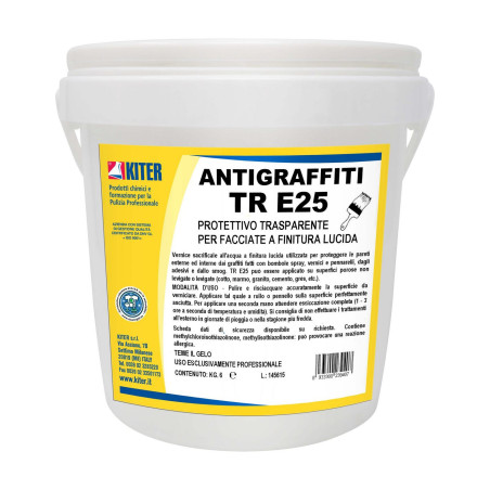 ANTIGRAFFITI TR E25 KITER KG 6 Protettivo trasparente per facciate a finitura lucida antigraffiti