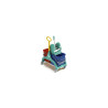Carrello multiuso Nick Tec verde a doppia vasca lt. 50 con strizzatore Tec