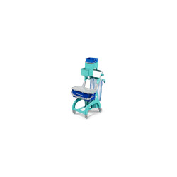 Carrello multiuso Nick Hermetic 125 con secchio blu lt. 10, p.sacco e reggisecchielli