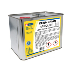 CERA BRIAN PARQUET LT 5 KITER Cera liquida al solvente per pavimenti in legno