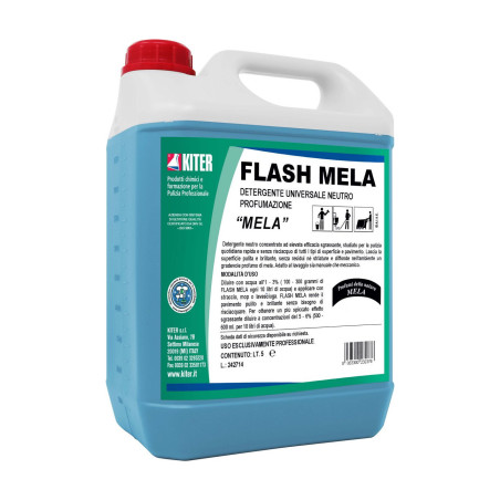 FLASH MELA LT 5 KITER Detergente per pavimenti in pietra porosa persistente profumazione