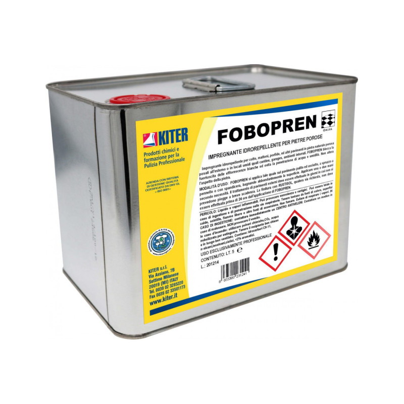 FOBOPREN LT 5 KITER Impregnante idrorepellente antiefflorescenze per cotto e pietre naturali porose