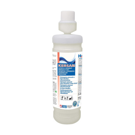 KERSAN LT 1 KITER Detergente igienizzante universale ultraconcentrato a base alcoolica CON FLACONE DOSATORE