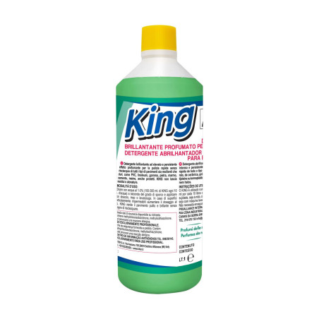 KING LT 1 KITER Detergente neutro brillantante a bassissimo residuo per tutti i pavimenti duri lavabili