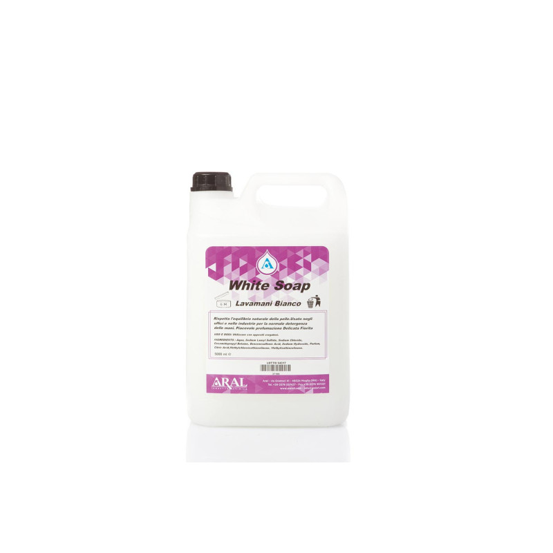 LAVAMANI WHITE SOAP KG 5 SAPONE MANI PROFUMO FIORITO