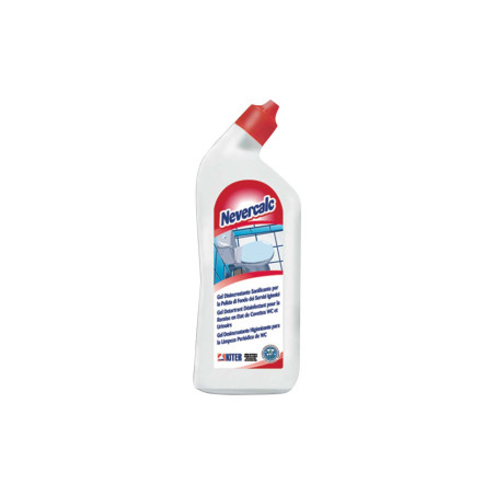 NEVERCALC KITER 750 ML Gel disincrostante igienizzante per la pulizia di fondo dei servizi igienici