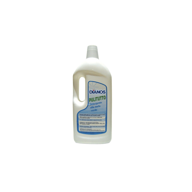 PULITUTTO LT 2 DIANOS Detergente profumato alla mela verde ideale per la pulizia di pavimenti e superfici lavabili