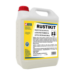 RUSTIKIT LT 5 KITER Protettivo all’acqua ad effetto lucido per pavimenti in cotto e pietra naturale