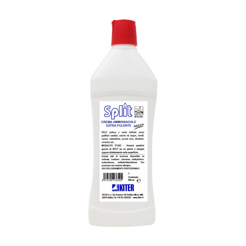 SPLIT ML 500 KITER Detergente in crema azione abrasiva per cucina e toilettes