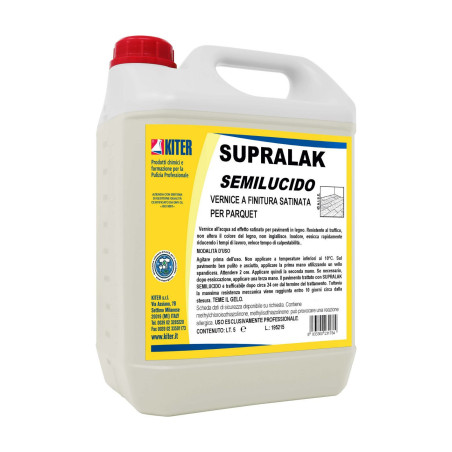 SUPRALAK SEMILUCIDO LT 5 KITER Vernice all'acqua a finitura semilucida per parquet