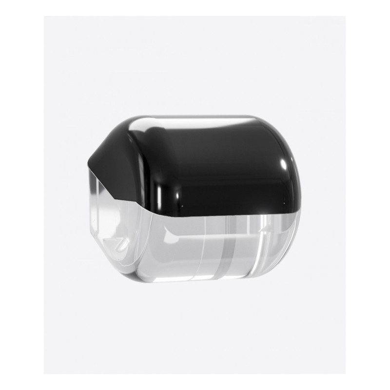 DISPENSER CARTA IGIENICA ROTOLINO O INTERFOGLIATA NERO