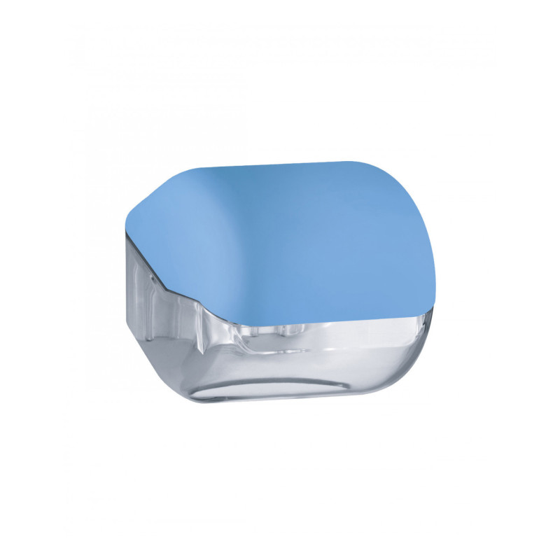 DISPENSER CARTA IGIENICA ROTOLINO O INTERFOGLIATA  BLU