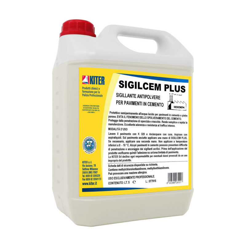 SIGILCEM PLUS LT 5 KITER Sigillante antipolvere per pavimenti in cemento