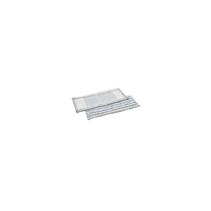 Panno Wet system con tasche  cm. 40x13 striato blu - frangia