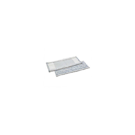 Panno Wet system con tasche  cm. 40x13 striato blu - frangia
