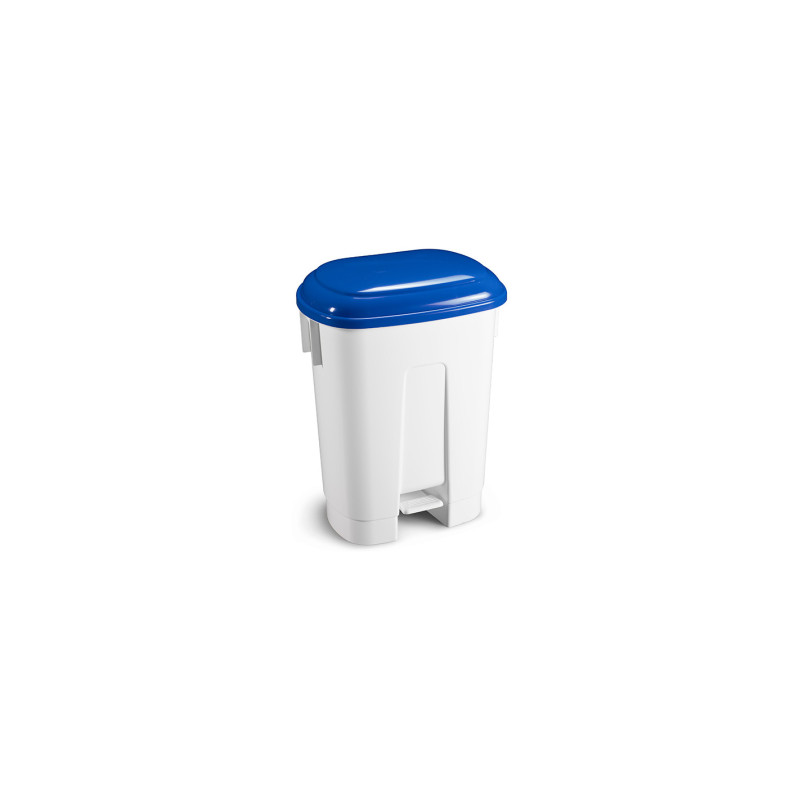 Pattumiera Derby con pedale e coperchio blu lt. 60 haccp