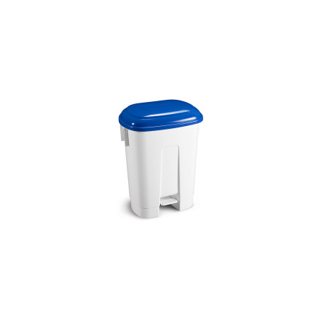 Pattumiera Derby con pedale e coperchio blu lt. 60 haccp
