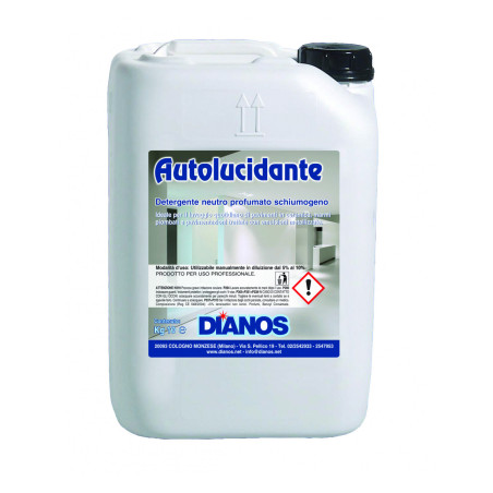 DETERGENTE AUTOLUCIDANTE LT 5 DIANOS Detergente neutro profumato schiumogeno per il lavaggio di mantenimento dei pavimenti