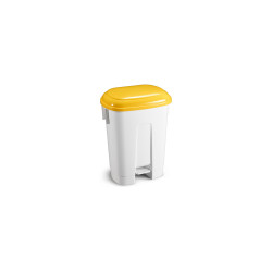 Pattumiera Derby con pedale e coperchio giallo lt. 60 haccp