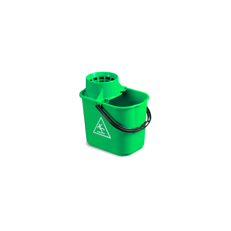 Secchio Easy lt. 14 verde con strizzino
