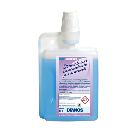 DEOCLEAN SUPERCONCENTRATO SEYCHELLES LT 1 DIANOS Detergente con dosatore profumato con proprietà lucidanti ed antistatiche